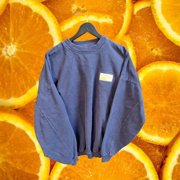 Vintage University of Pittsburgh Panthers Crewneck Sweatshirt Oversized Blue - Picture 2 of 6